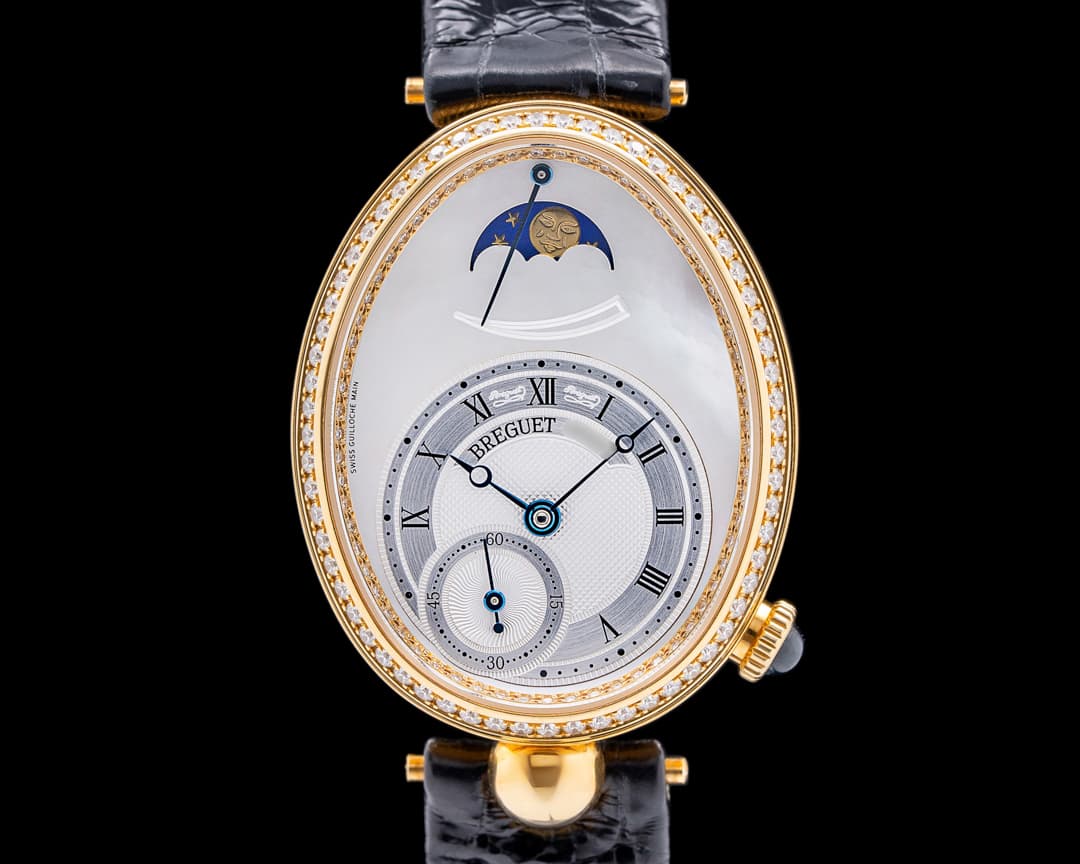 Breguet Reine De Naples 18K Yellow Gold Silver Dial