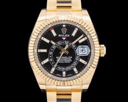 Sky Dweller 18K Yellow Gold / Black Dial
