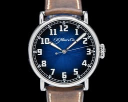Heritage Pilot Center Seconds Funky Blue Dial