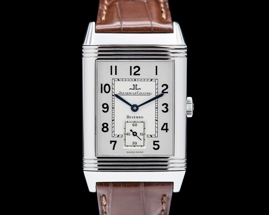 Jaeger LeCoultre Reverso Grande Taille Manual Silver Dial SS