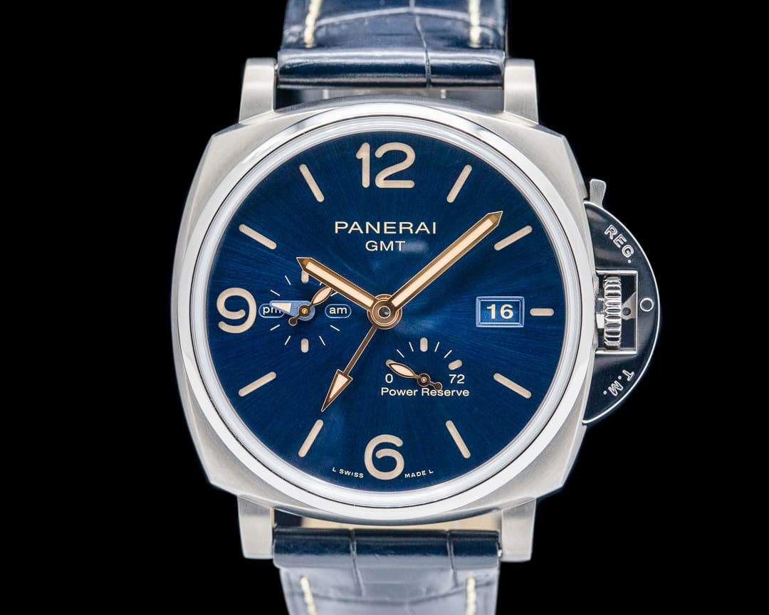 Panerai Luminor Due PAM 964 GMT Power Reserve Blue Dial