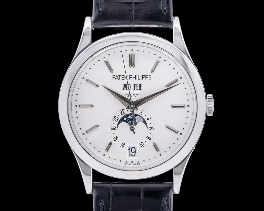 Patek Philippe Annual Calendar 5396G 18K White Gold Silver Dial