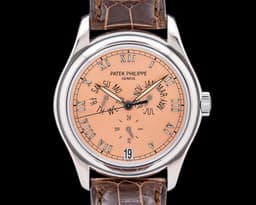 Annual Calendar 5035G 18K White Gold Salmon Dial