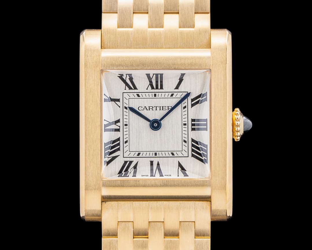 Cartier Prive Collection Tank Normale 18K Yellow Gold Silver Dial