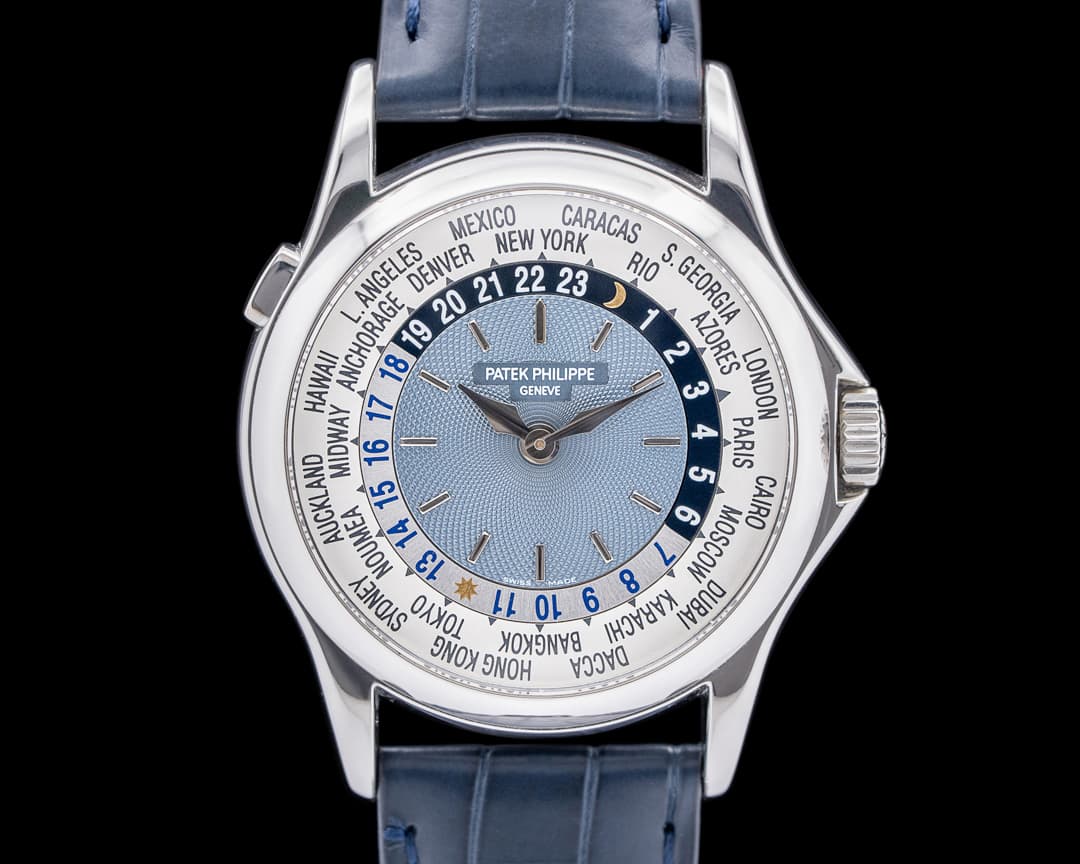 Patek Philippe World Time 5110P Platinum Gray Dial
