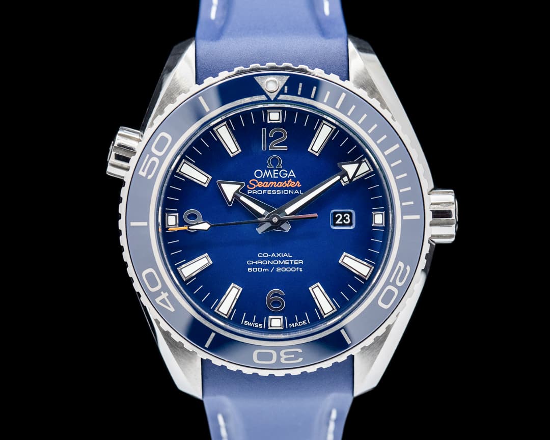 Omega Seamaster Planet Ocean Co-Axial Titanium Blue Dial