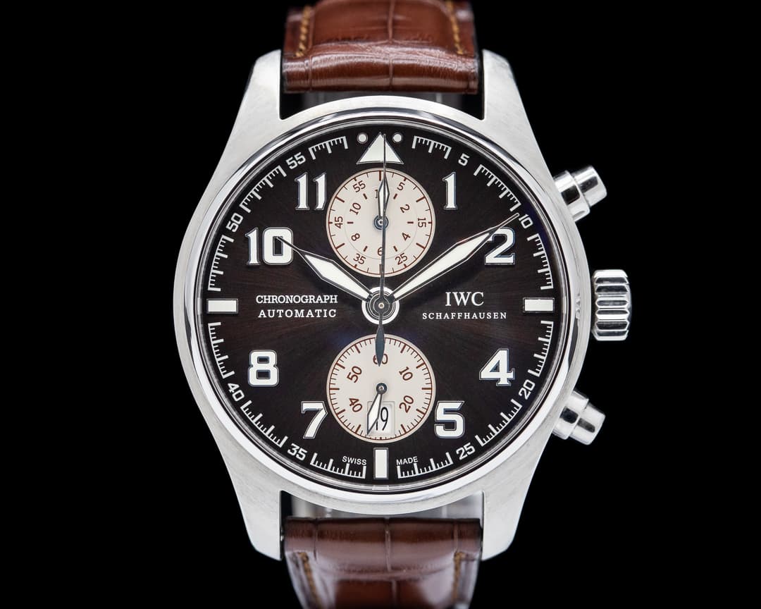 IWC Pilot's Watch Chronograph "Antoine De Saint Exupery Edition" Brown Dial