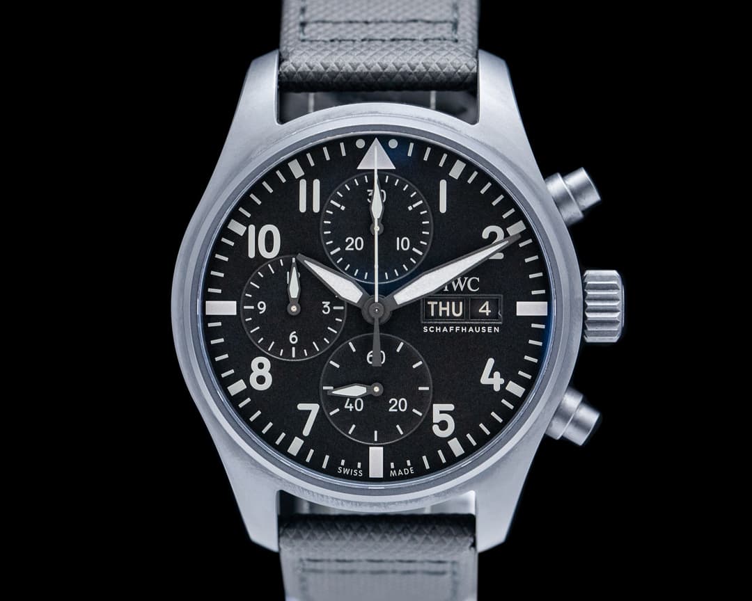 IWC Top Gun Chronograph Ceratanium Black Dial