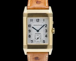 Reverso Duoface 18K Yellow Gold Silver Dial