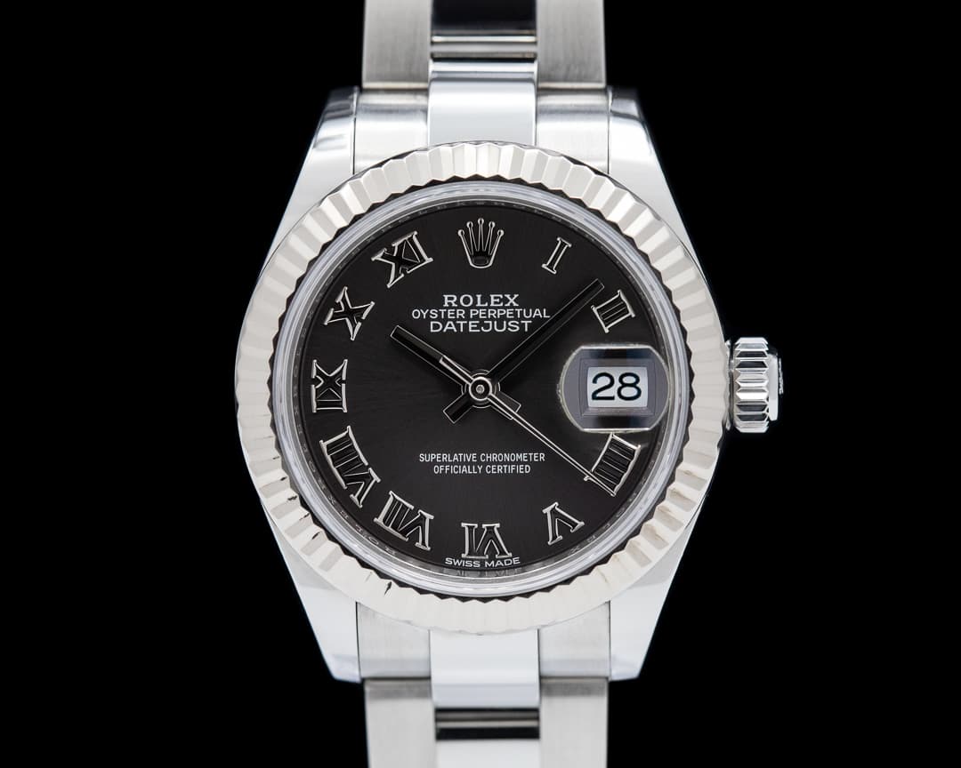 Rolex Lady-Datejust 28 SS Rhodium Dial