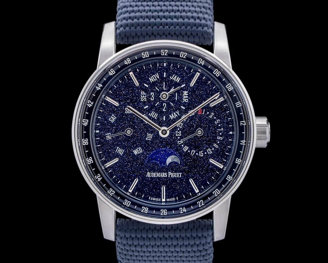 Audemars Piguet Code 11:59 Perpetual Calendar 18K White Gold Blue Dial