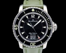 Fifty Fathoms Grande Date Titanium Black Dial