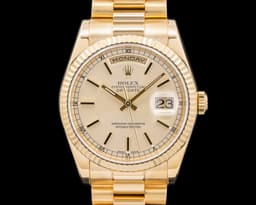 Oyster Perpetual 118238 Day Date President 18K Yellow Gold