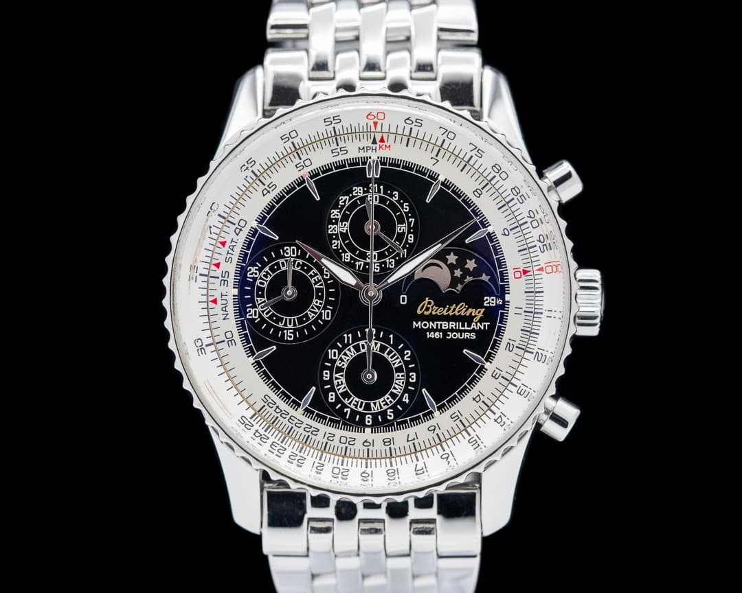 Breitling Navitimer Montbrillant Chrono SS Black Dial
