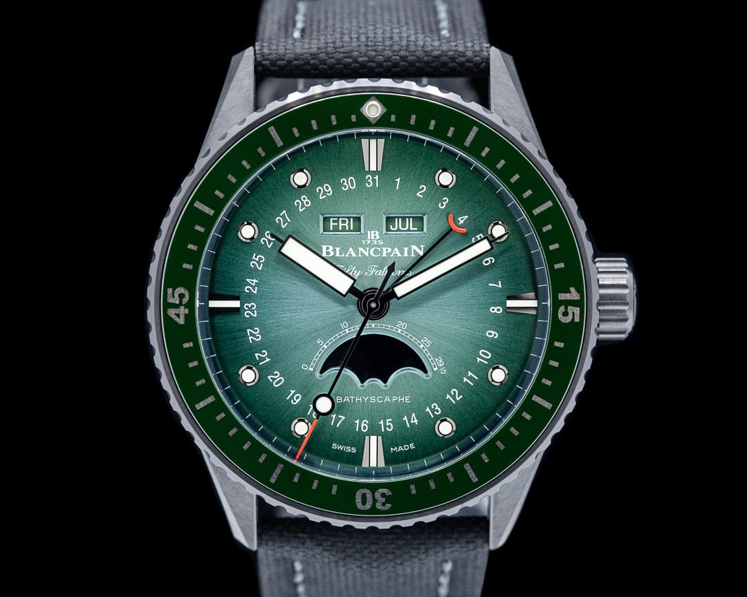 Blancpain Bathyscaphe Quantième Complet Phases de Lune Green Dial 2024