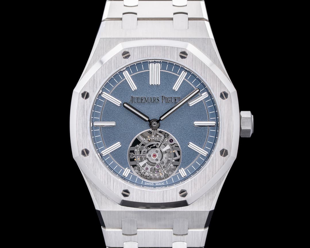 Audemars Piguet Royal Oak Flying Tourbillon "50th Anniversary" Titanium Blue Dial