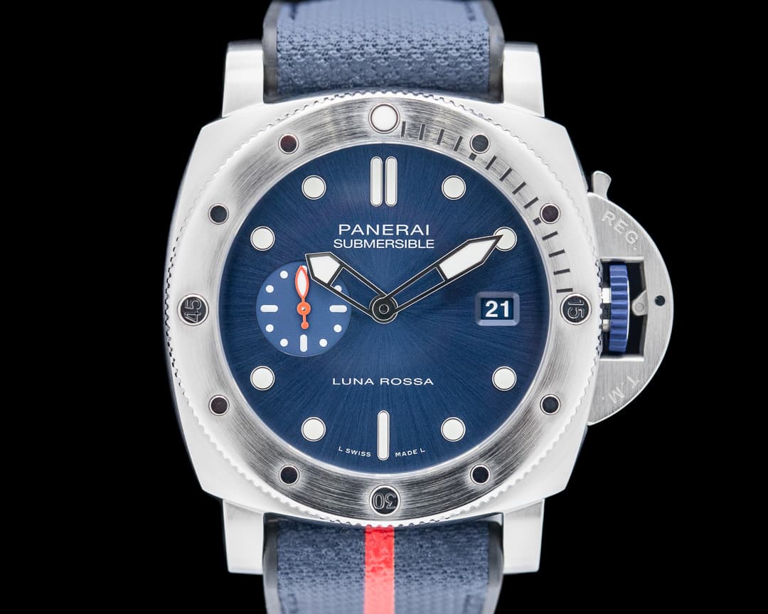 Panerai Luminor Submersible Quarantaquattro Luna Rossa SS Blue Dial