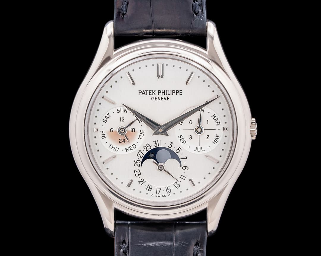 Patek Philippe Perpetual Calendar 3940G 18K White Gold Silver Dial