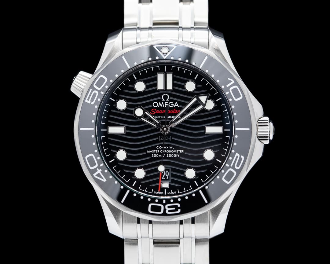 Omega Seamaster Diver 300M Co-Axial Master Chronometer SS Black Dial