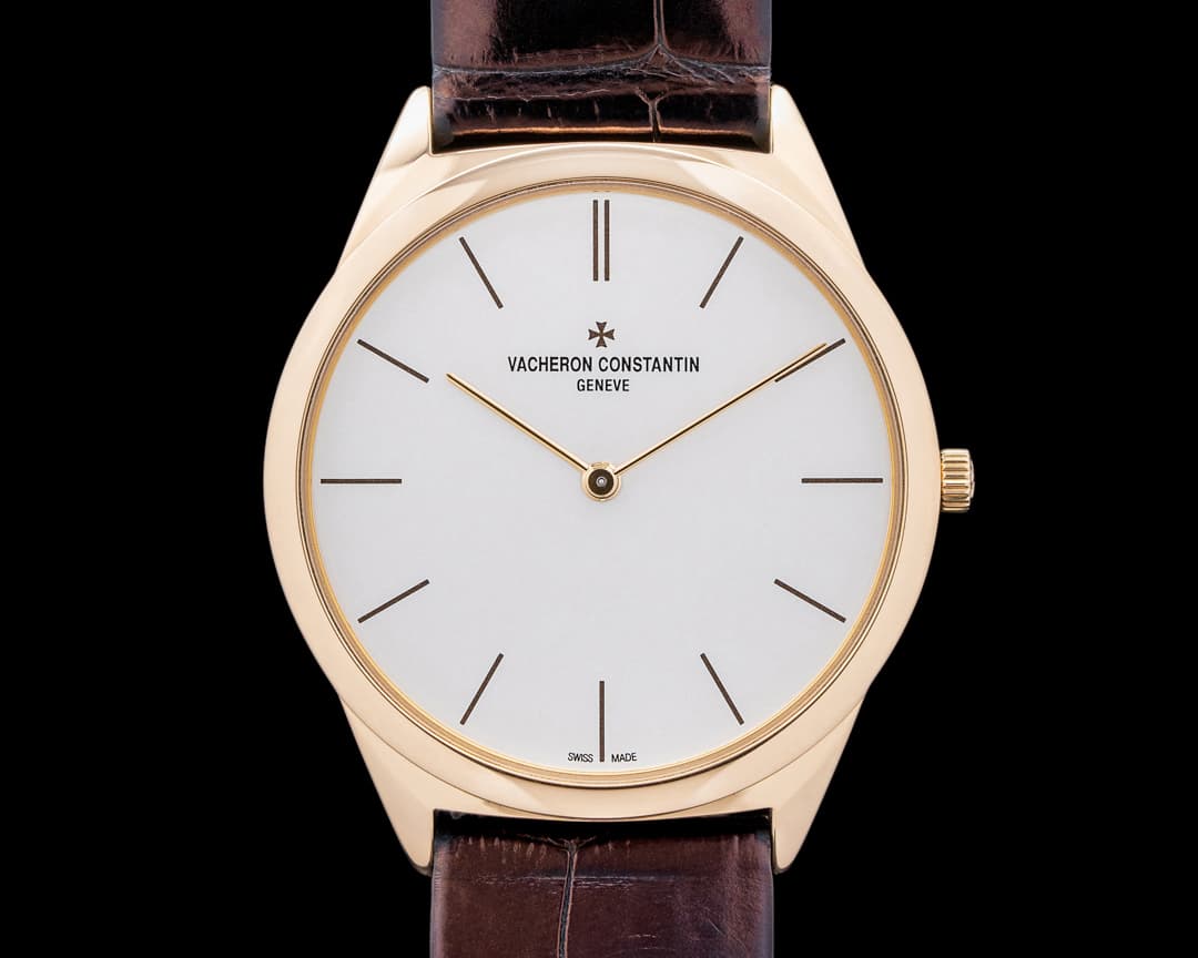 Vacheron Constantin Historiques Ultra Fine 1955 18K Rose Gold Silver Dial