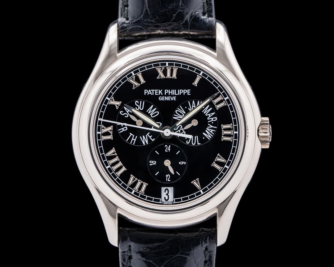Patek Philippe Annual Calendar 5035G 18K White Gold Black Dial