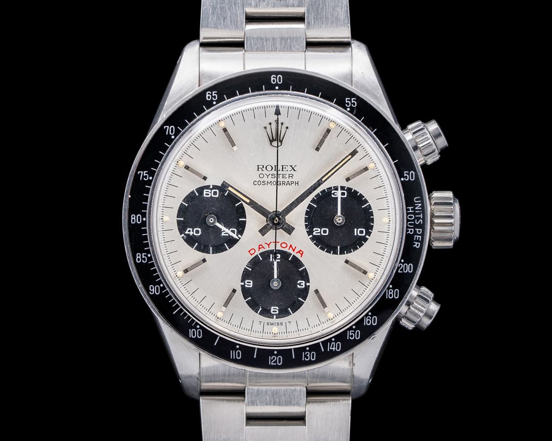 Rolex Daytona 6263 "Big Red" SS Silver Dial C. 1983 PAPERS