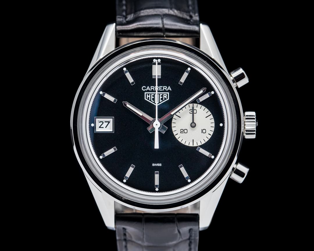 TAG Heuer Carrera Dato 45 Hodinkee SS Black Dial