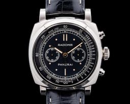 Radiomir 1940 Chronograph 18K White Gold Black Dial LIMITED