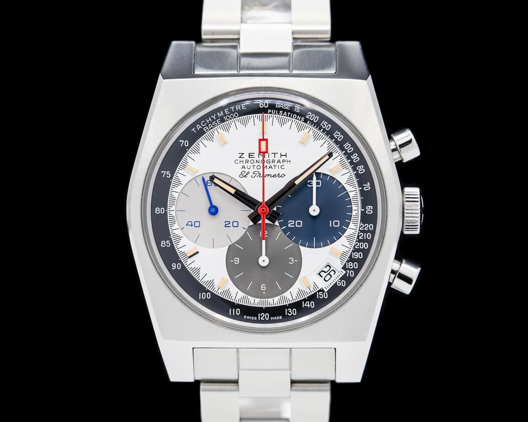 Zenith Chronomaster Revival "Shark Tooth" A3817 SS White Dial