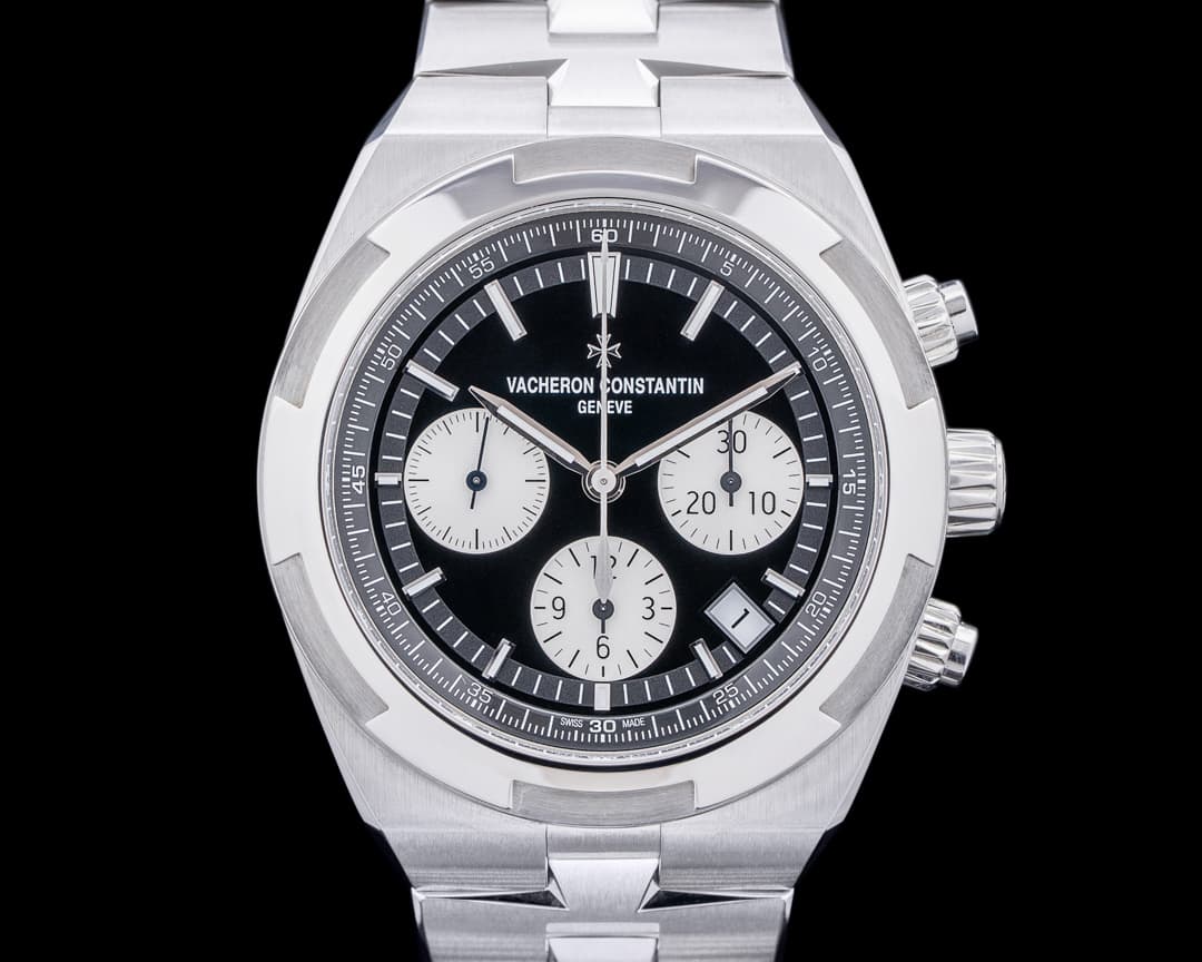 Vacheron Constantin Overseas Chronograph SS Black Dial