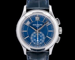 Annual Calendar Chronograph 5905P Platinum Blue Dial