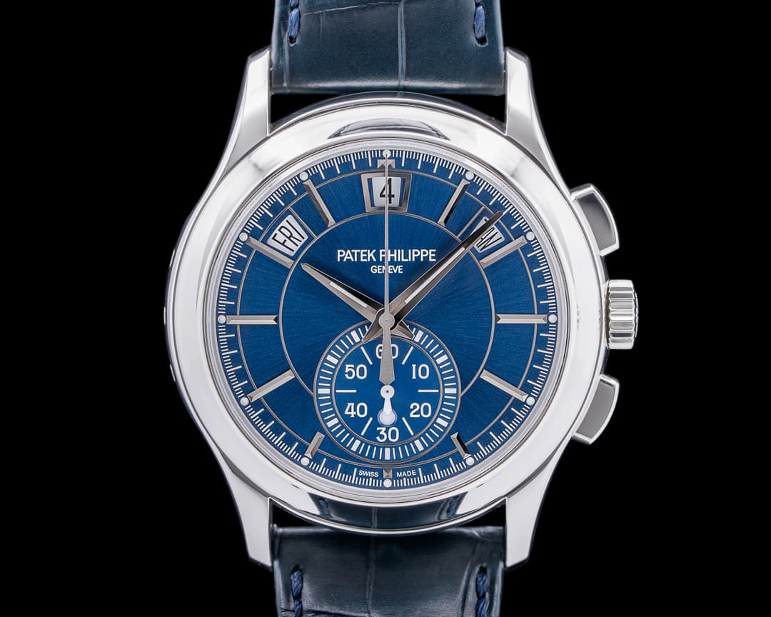 Patek Philippe Annual Calendar Chronograph 5905P Platinum Blue Dial