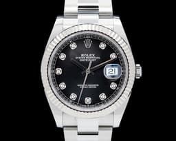 Datejust 41 SS Black Diamond Dial