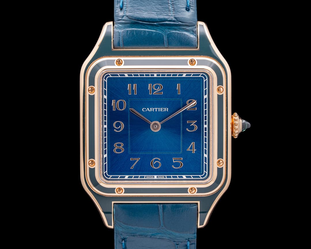 Cartier Santos Dumont 18K Rose Gold Blue Dial 2024 LIMITED