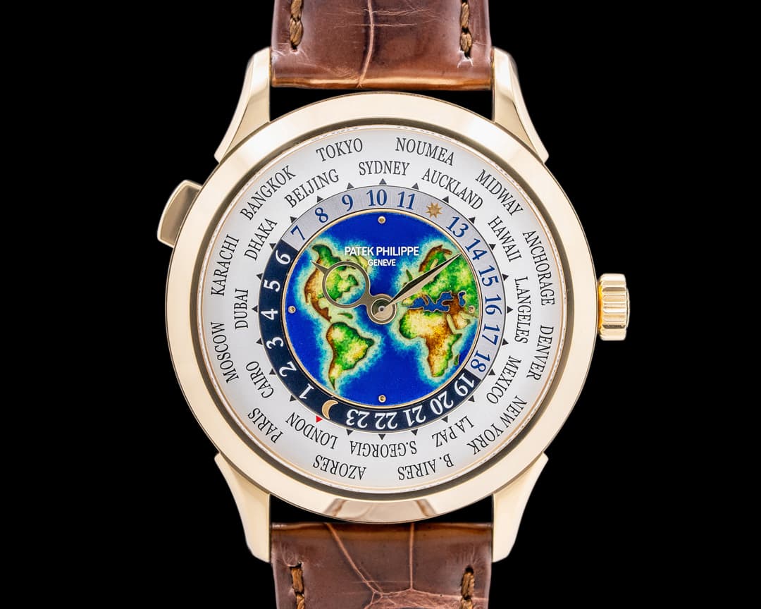 Patek Philippe World Time 5231J Enamel Dial 18K Yellow Gold
