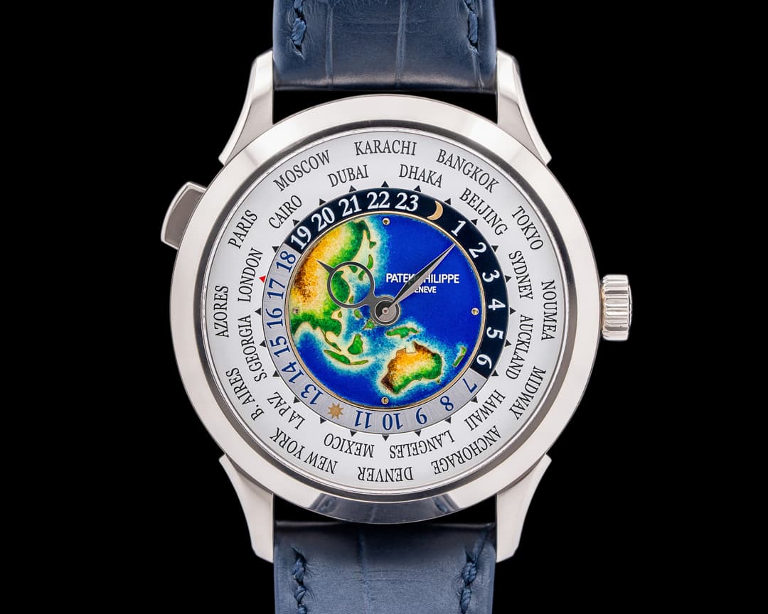 Patek Philippe World Time 5231G Enamel Dial 18K White Gold