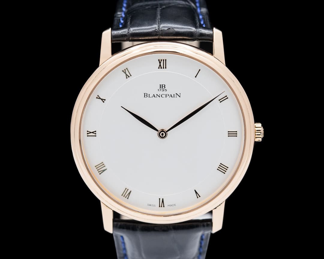 Blancpain Villeret Ultra-Slim Automatic 18K Rose Gold Silver Dial