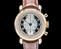 Chronograph 7000 CC 18K Rose Gold Silver Dial