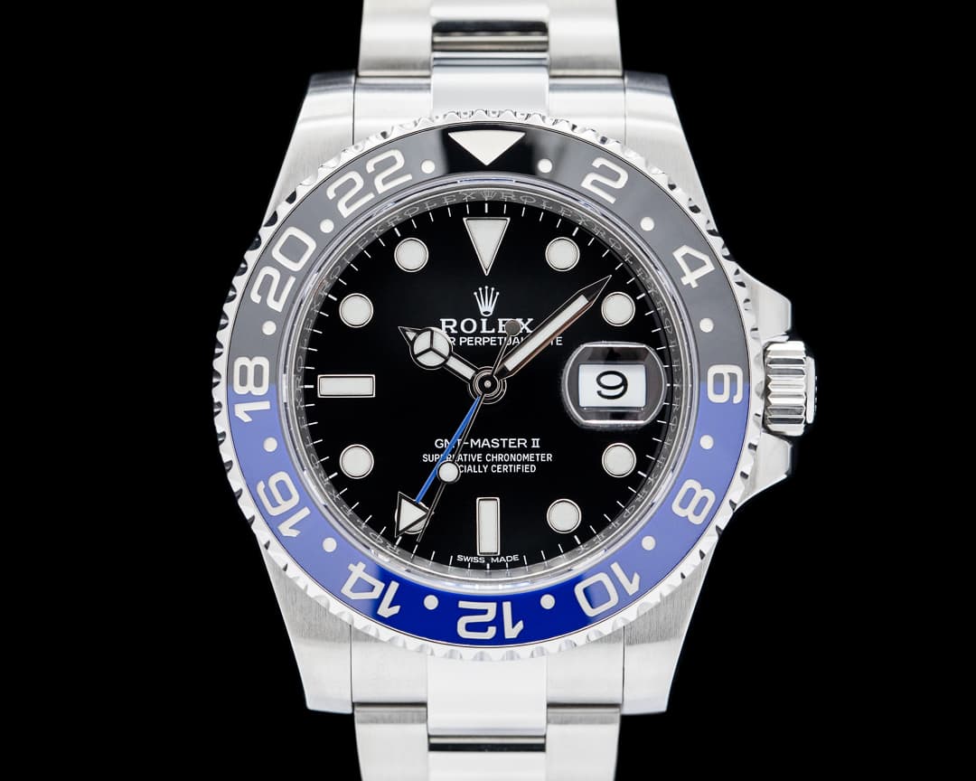 Rolex GMT Master II 116710 Ceramic "Batman" SS Black Dial
