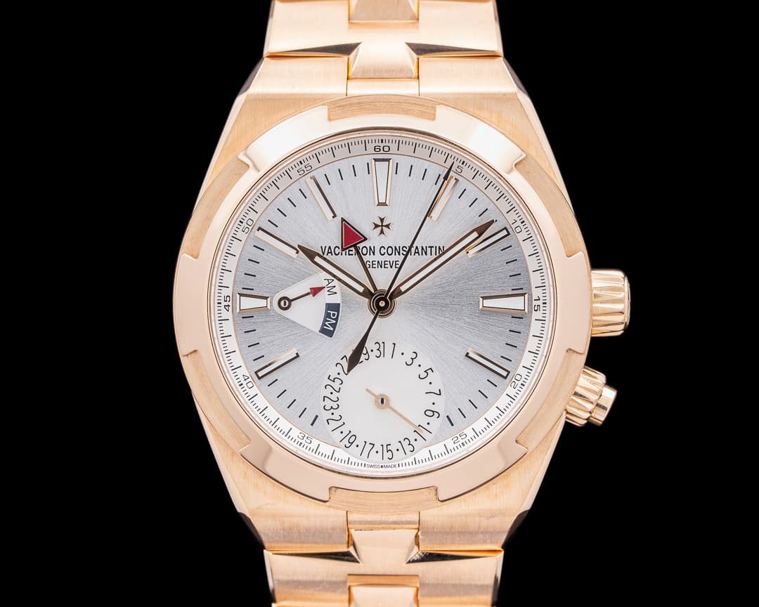 Vacheron Constantin Overseas Dual Time 7900V 18K Rose Gold Silver Dial 2024