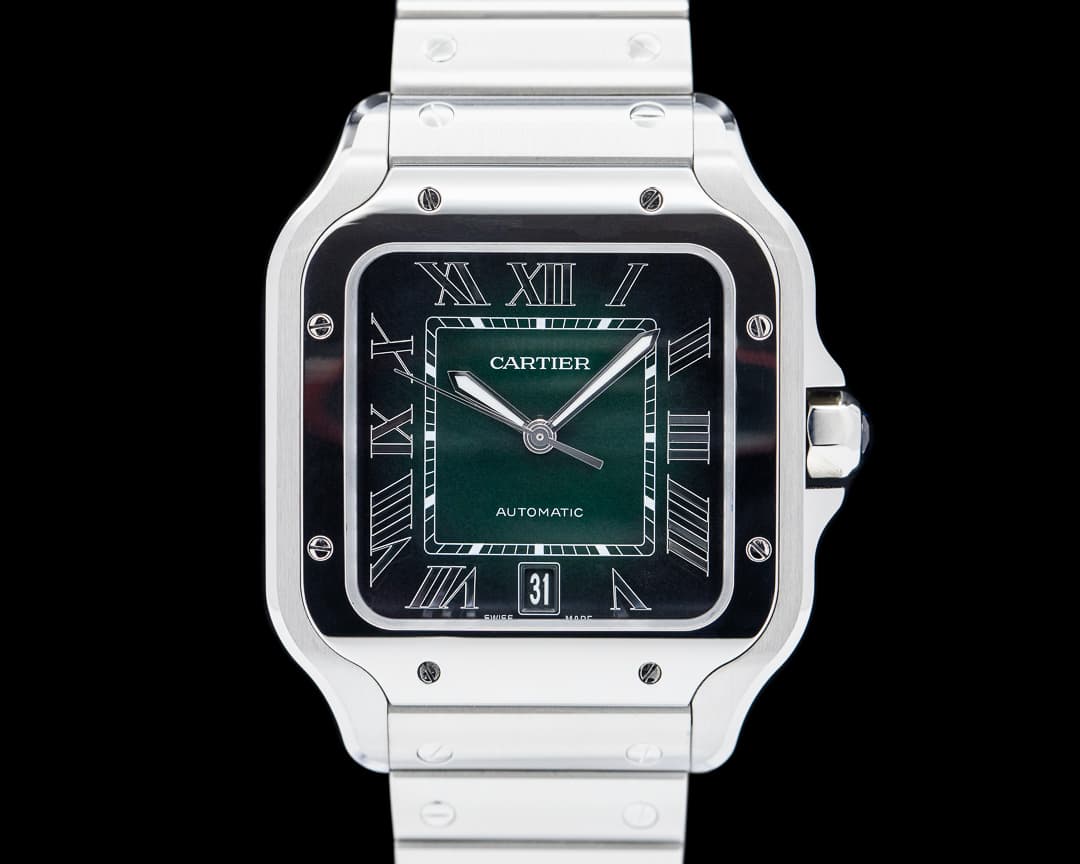 Cartier Santos Large Automatic SS Green Dial 2024