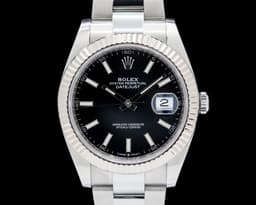 Datejust 41 SS Fluted Black Dial