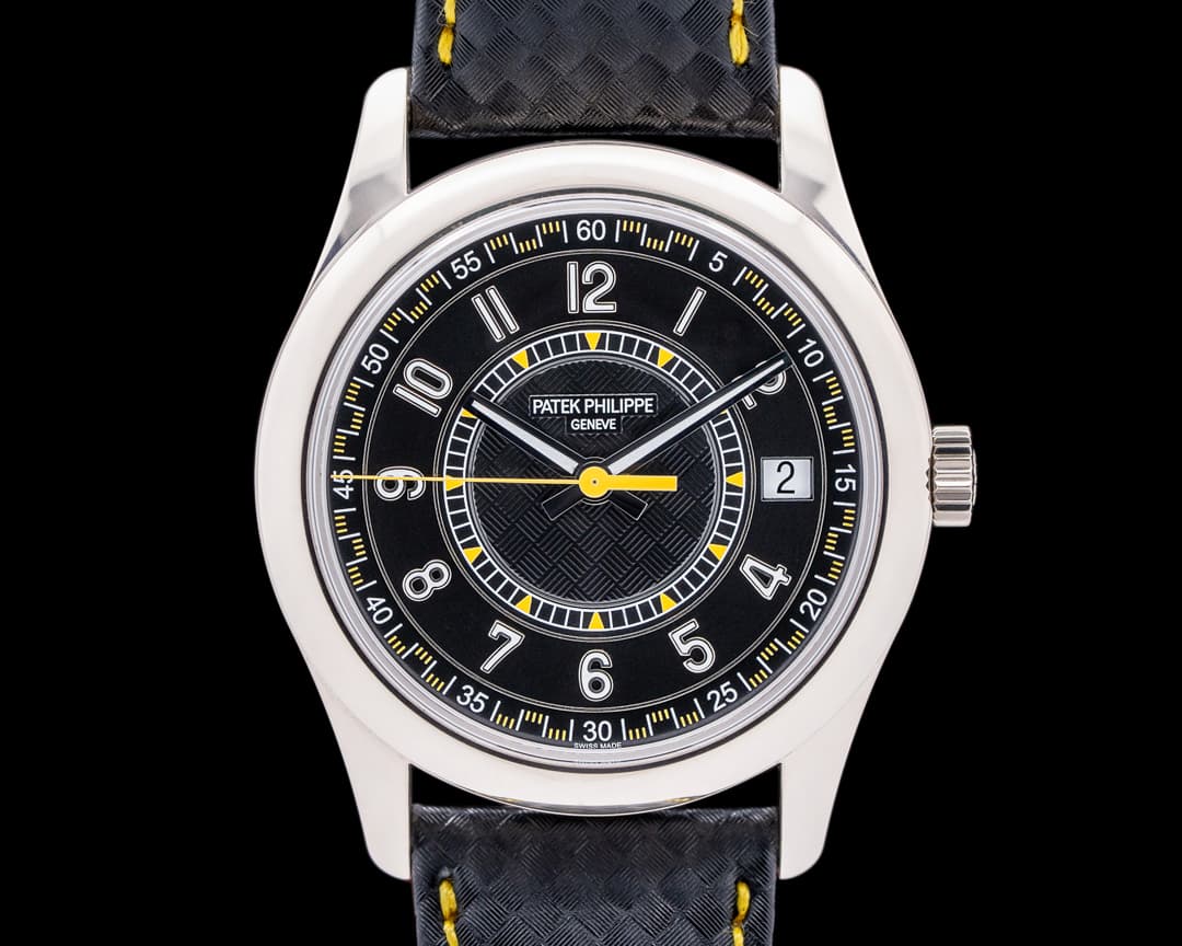 Patek Philippe Calatrava 6007G-010 18K White Gold Black Dial
