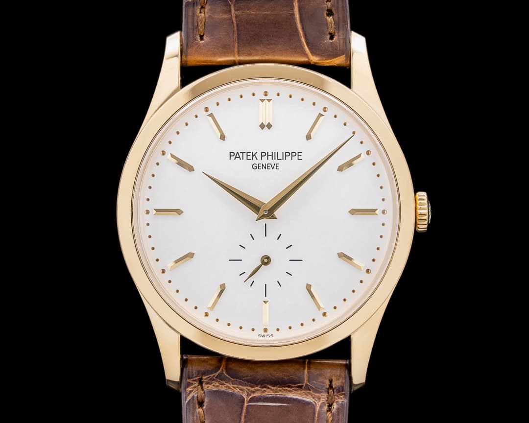 Patek Philippe Calatrava 5196J 18K Yellow Gold Manual Wind Silver Dial