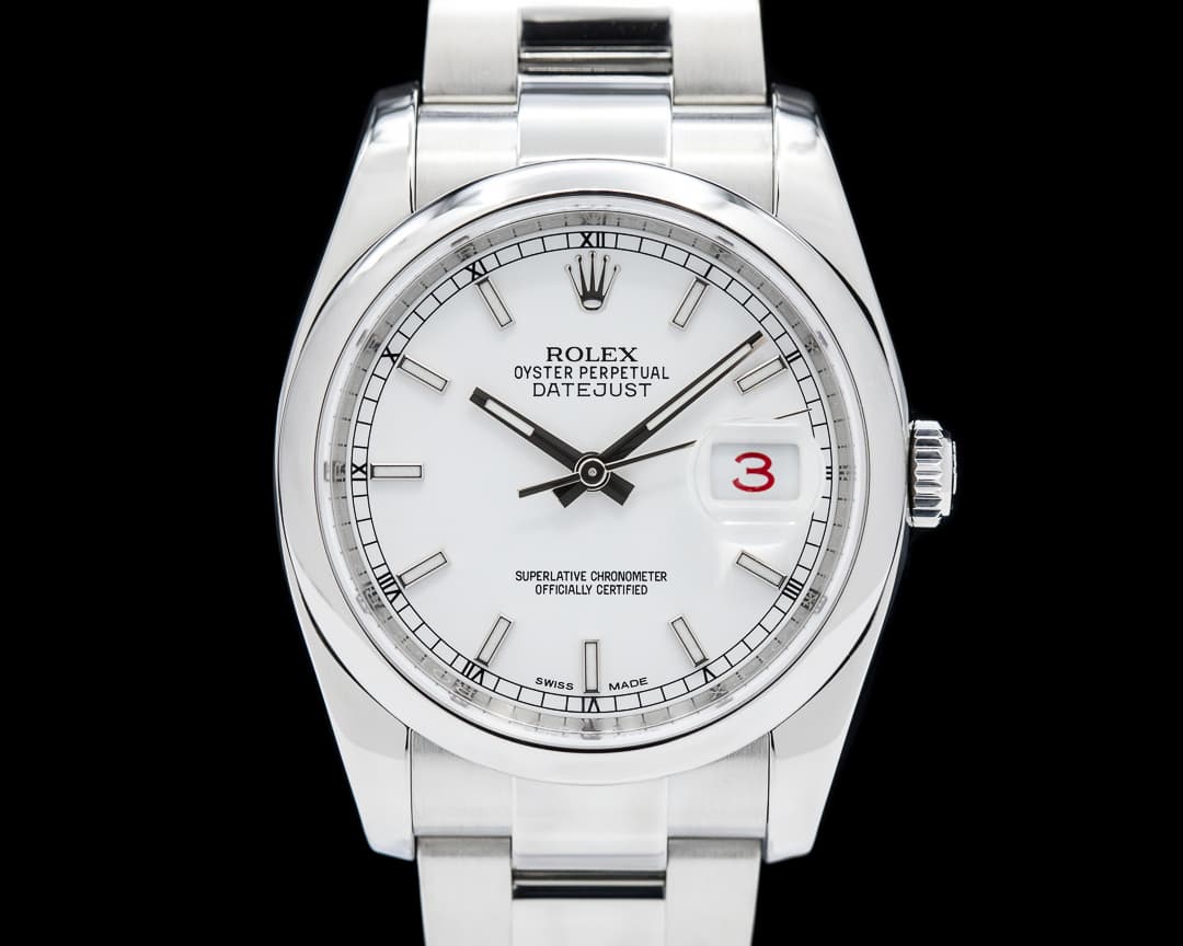 Rolex Datejust 36 SS White Dial