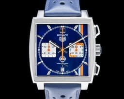 Monaco Gulf Chronograph SS Blue Dial
