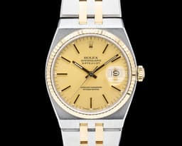 Two Tone OysterQuartz Champagne Dial BOX AND PAPERS C. 1987