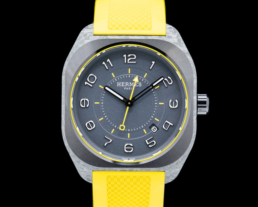 Hermes H08 Titanium Carbon Fiber Gray Dial 2024