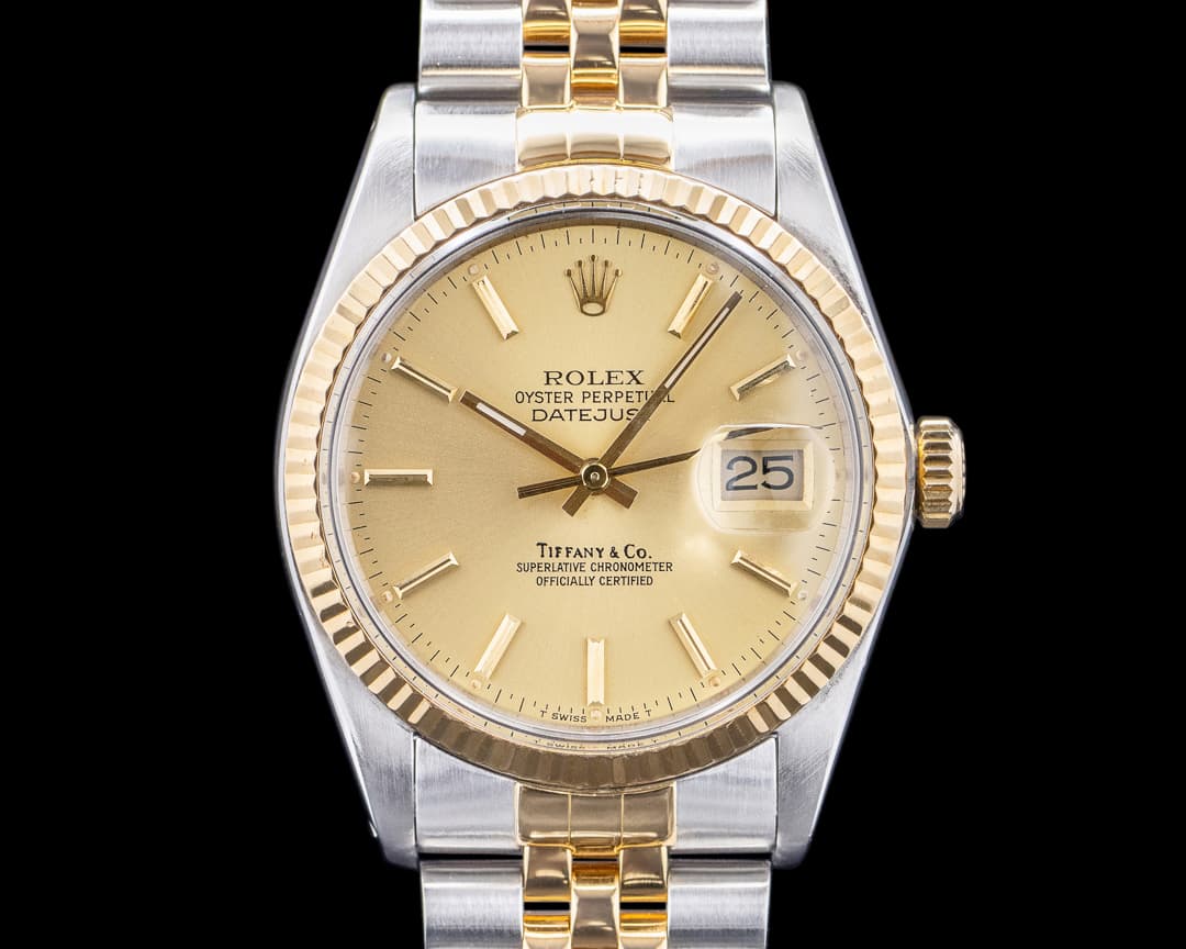 Rolex Datejust 36MM 16013 Two-Tone 18K / SS TIFFANY & CO
