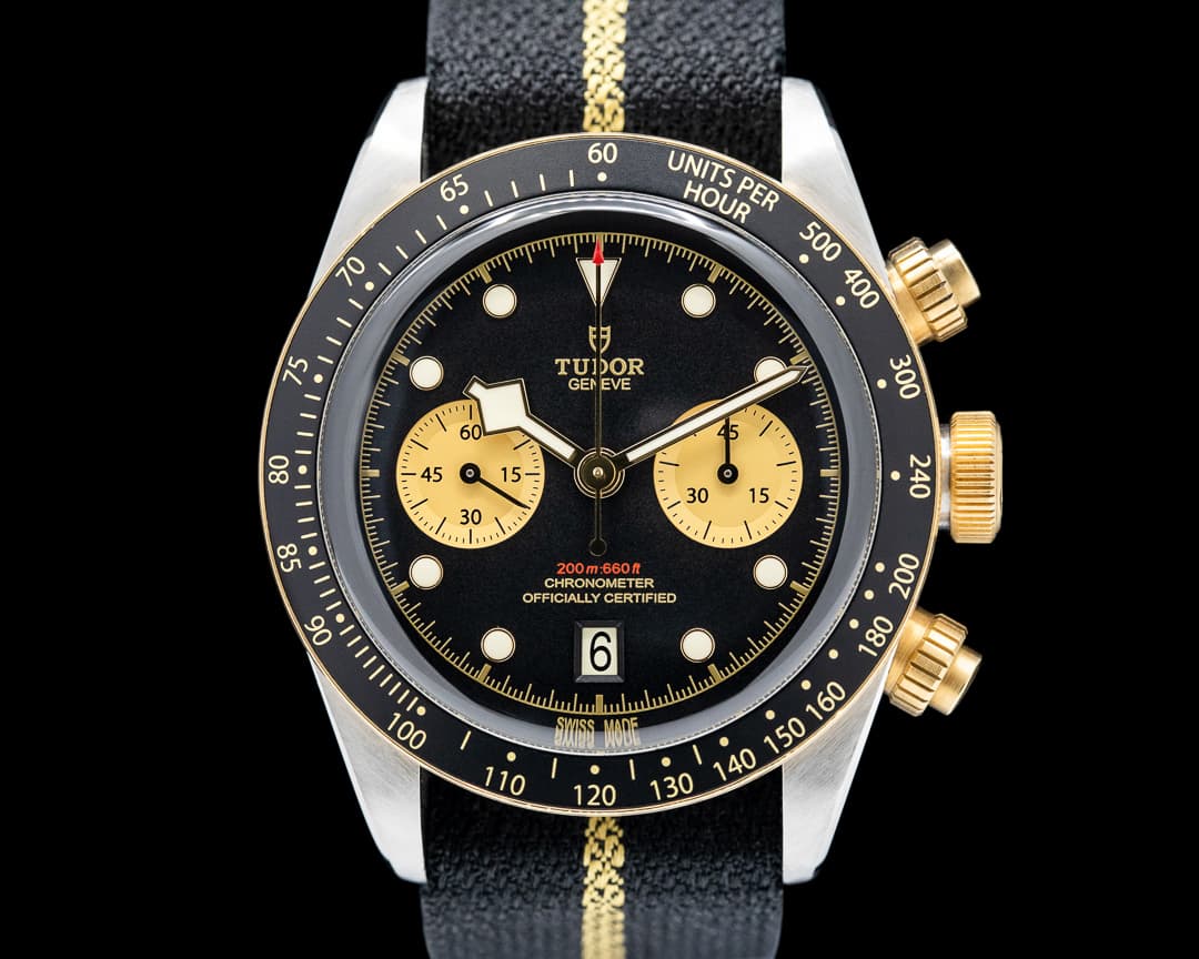 Tudor Black Bay Chronograph SS / 18K Yellow Gold Black Dial